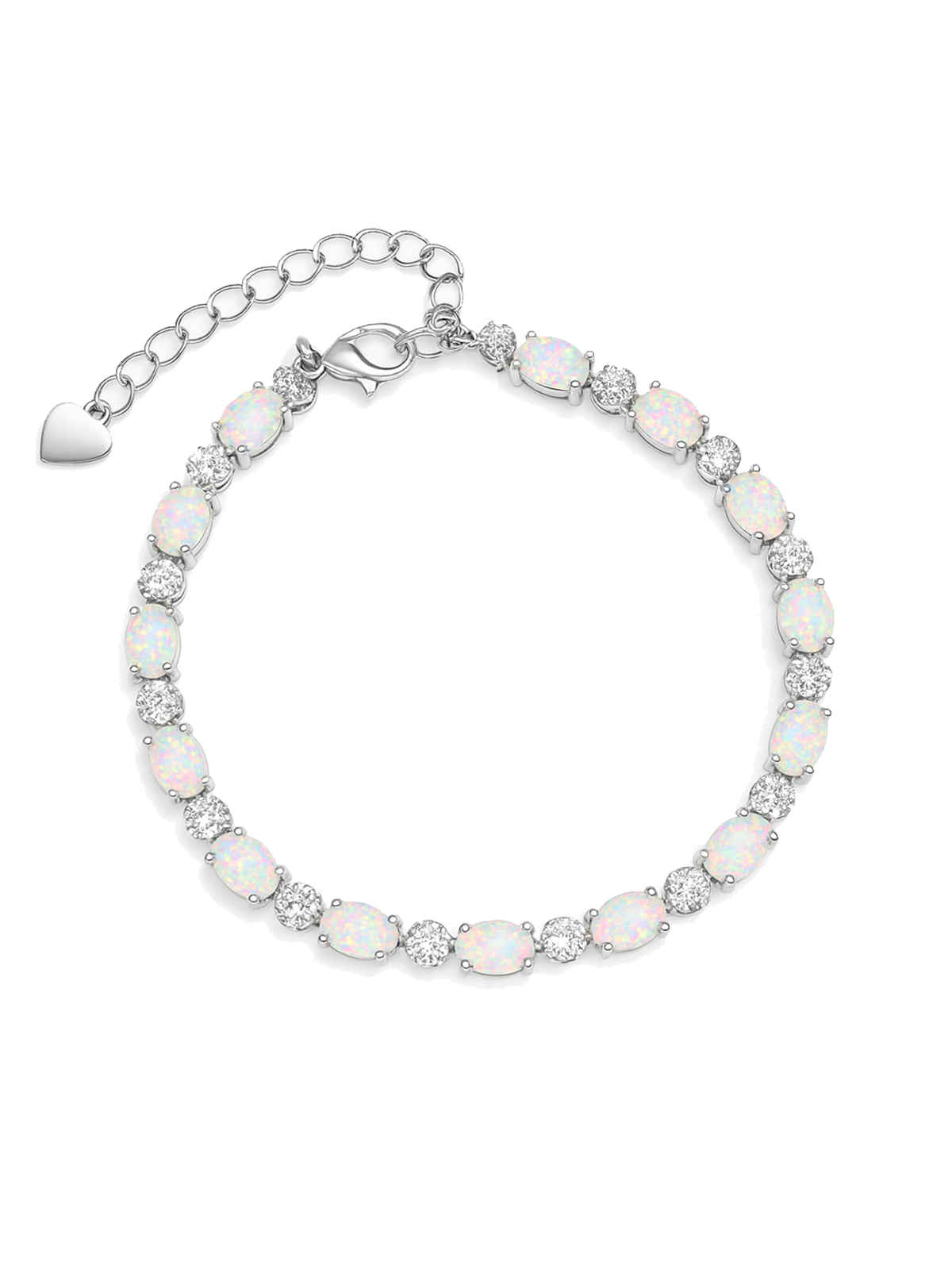 Adjustable White Opal Bracelet