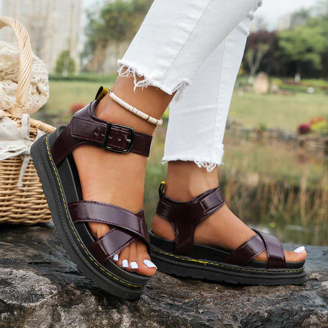 Optew Women's Everyday Ankle Strap Sandals
