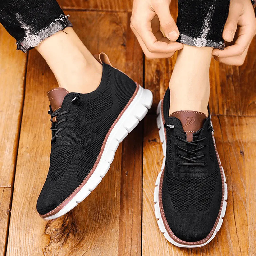 Optew Men’s Ultra-Cushioned Breathable Knit Sneakers