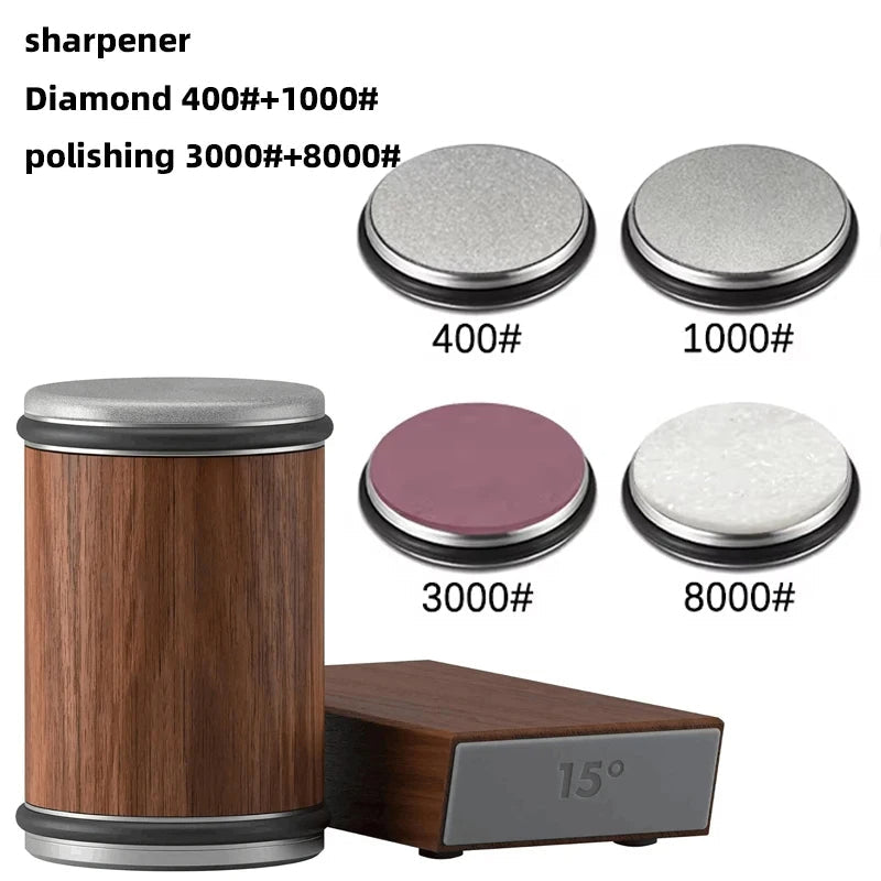 Easy 2-in-1 Sharpener with Magnetic Knife Storage | Premium Quality