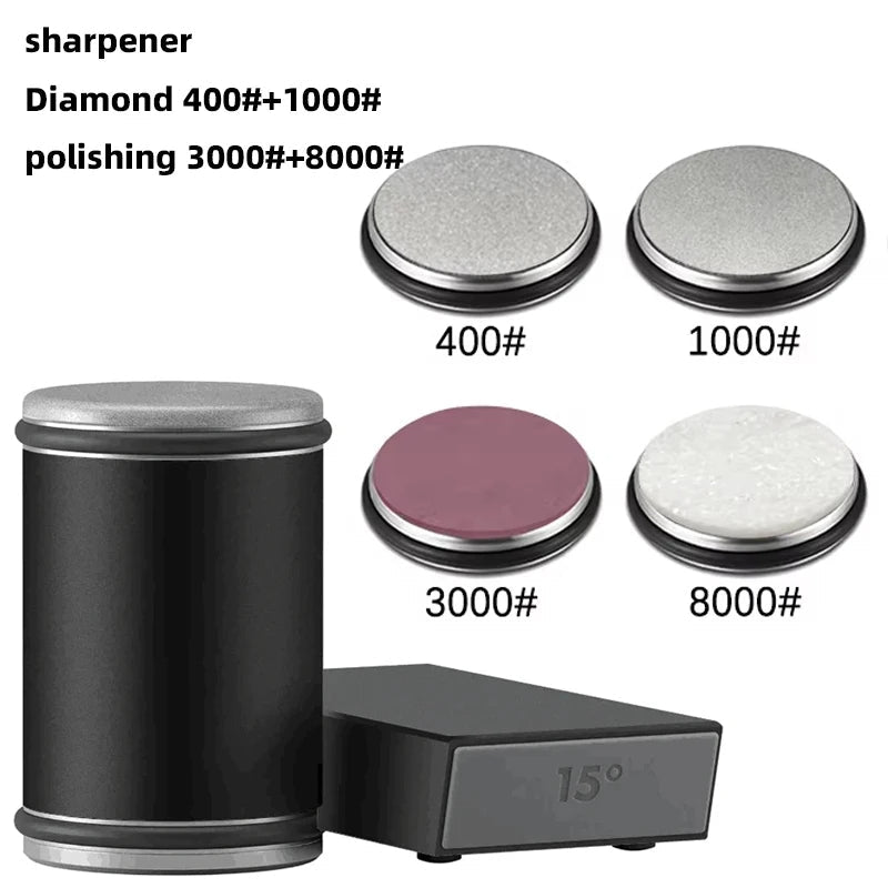 Easy 2-in-1 Sharpener with Magnetic Knife Storage | Premium Quality