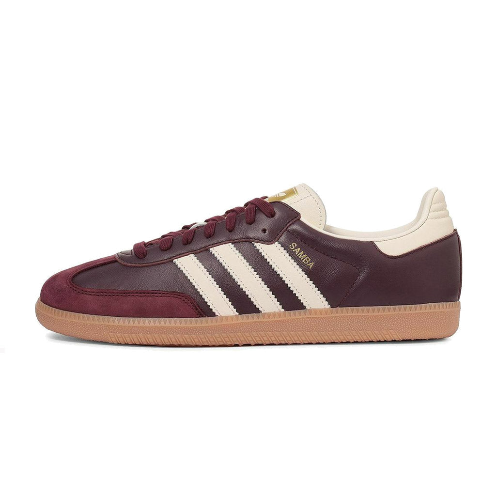 adidas Samba OG Maroon Gold Metallic (Women's) Trainers