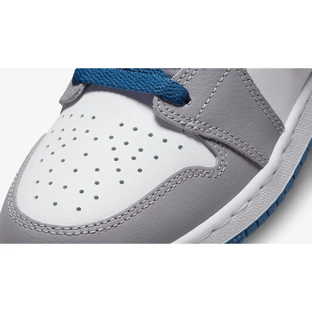 Jordan 1 Mid True Blue Trainers (GS)
