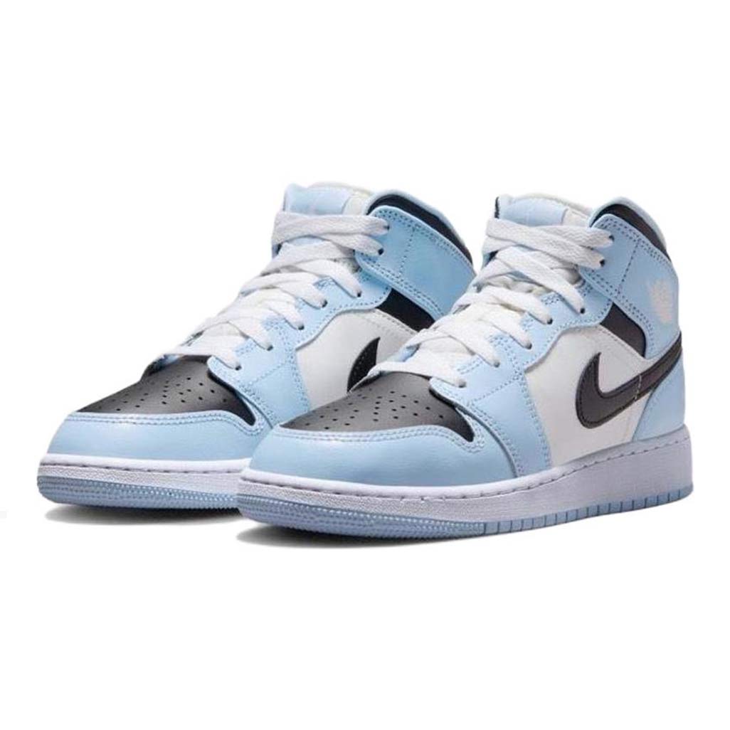 Air Jordan 1 Mid Ice Blue (GS) Trainers