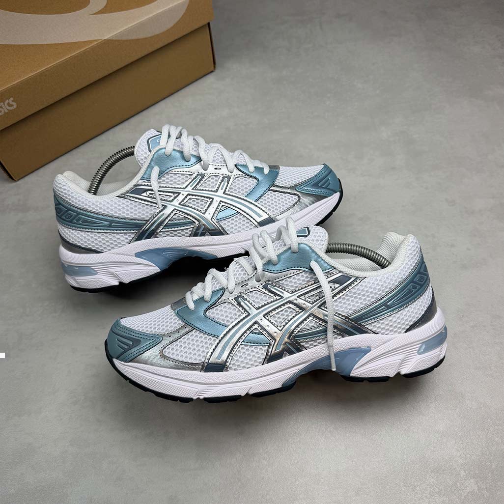 ASICS Gel-1130 White Shark Skin Trainers
