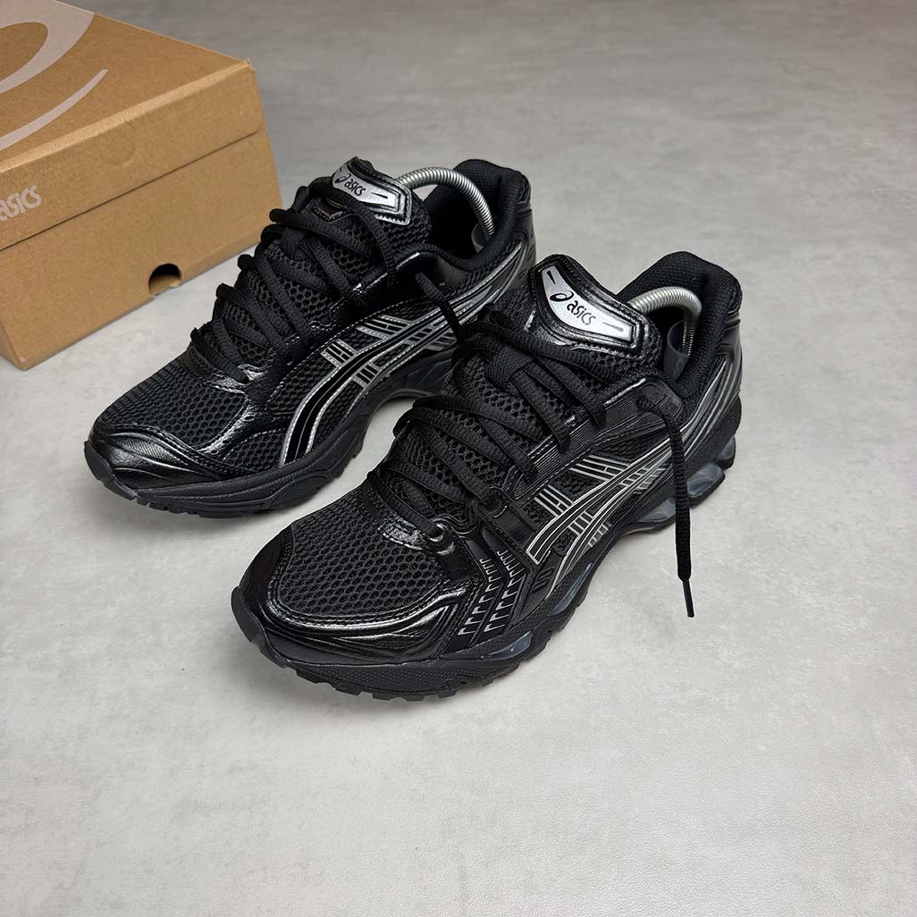 ASICS Gel-Kayano 14 Black Pure Silver Trainers