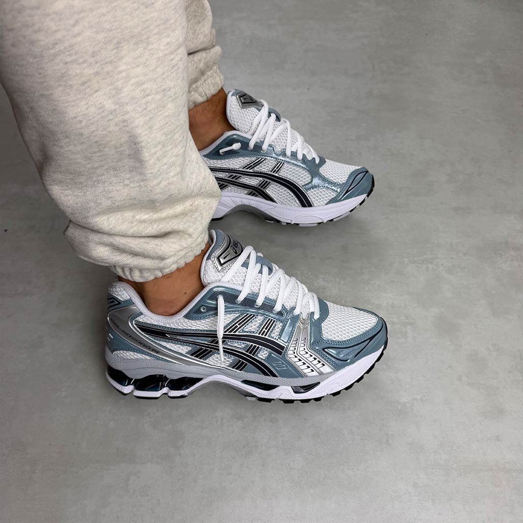 ASICS Gel-Kayano 14 White Fjord Grey Trainers