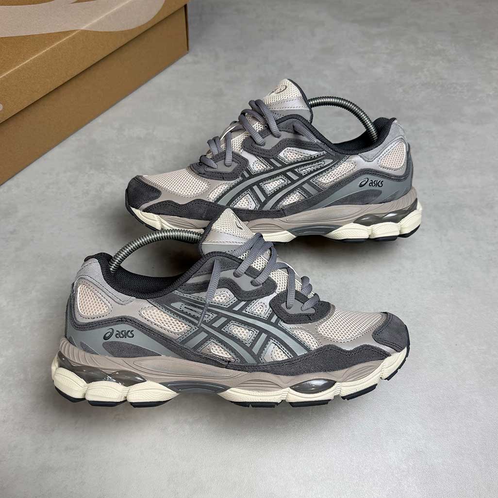 ASICS Gel-NYC Oatmeal Obsidian Grey Trainers