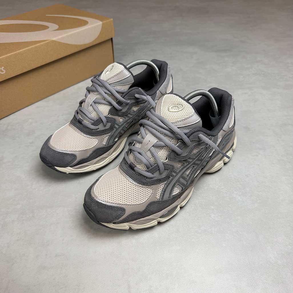 ASICS Gel-NYC Oatmeal Obsidian Grey Trainers