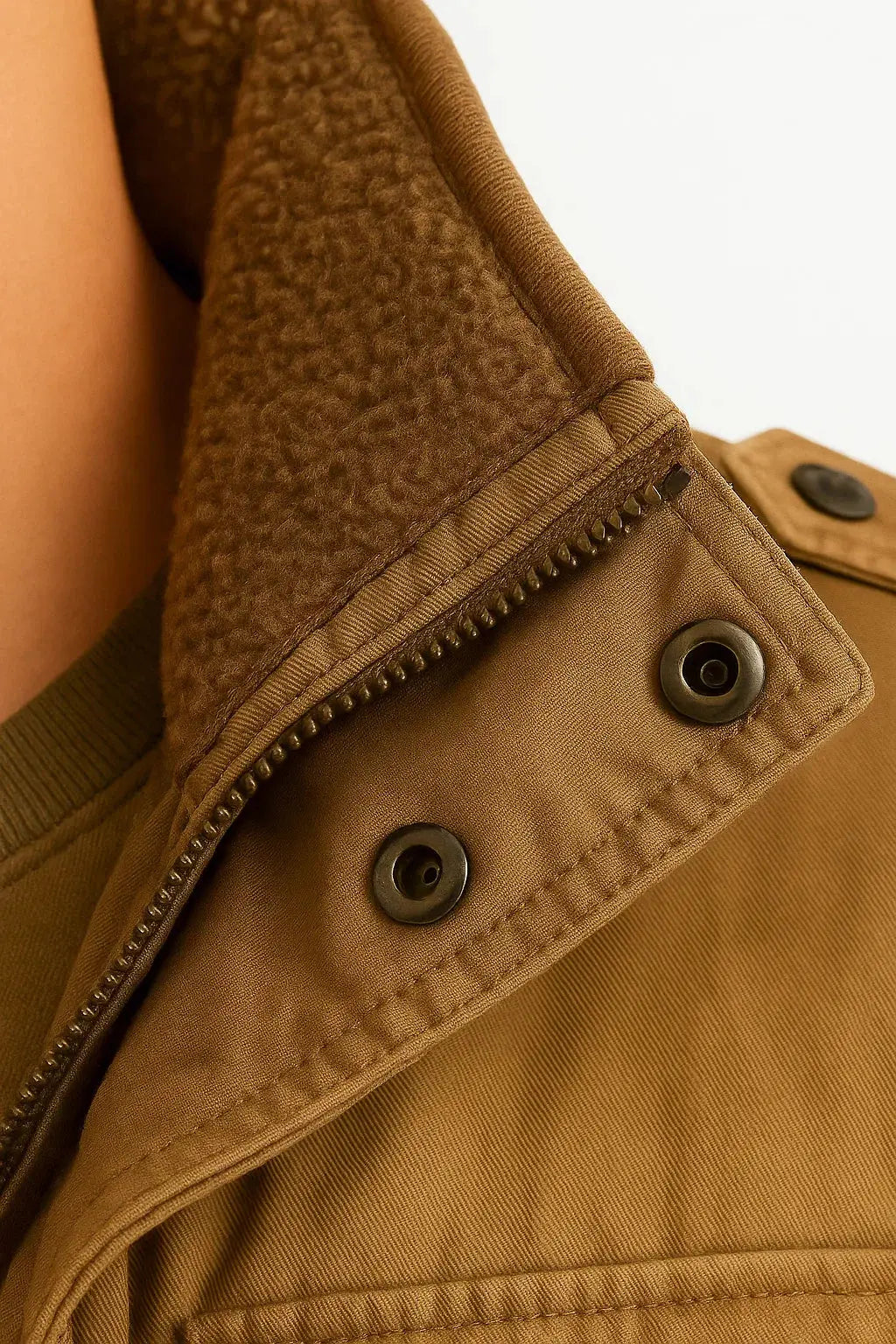 Optew Men's Winter Jacket Army Green Fleece Thermal Hooded Jacket Casual Outdoor Jacket