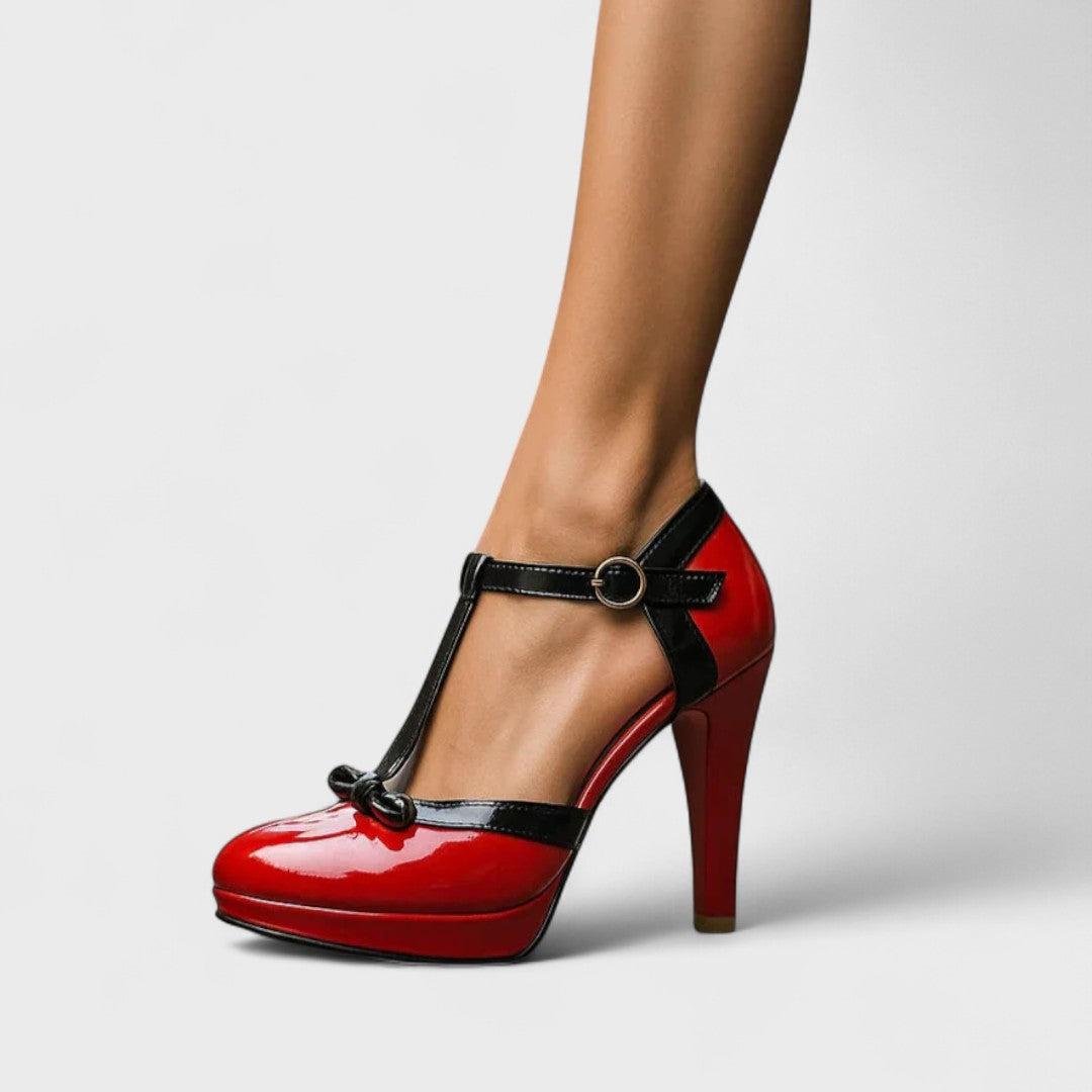 Optew Women's Everyday T-Strap Heels