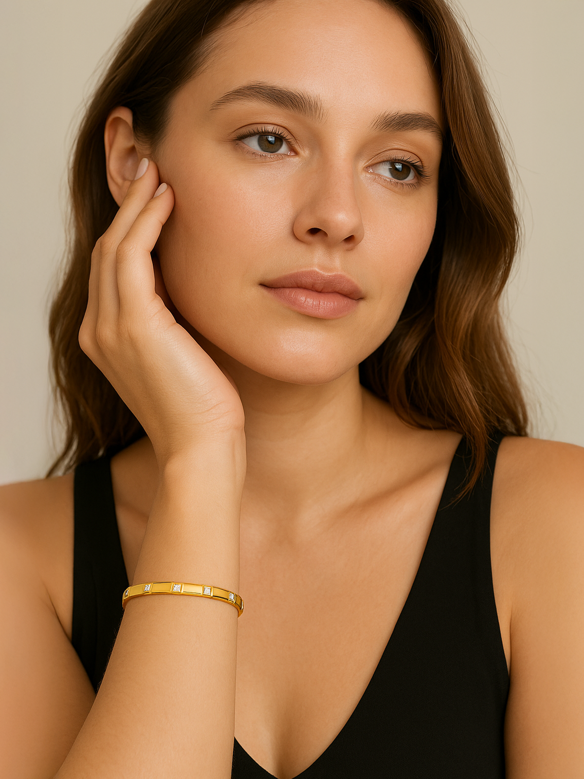 Gold Vermeil Bangle Bracelet