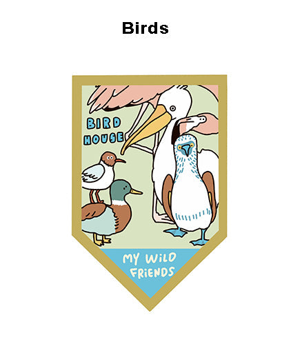 A Gator Life - Bird Insect Embroidery Brooch Badge