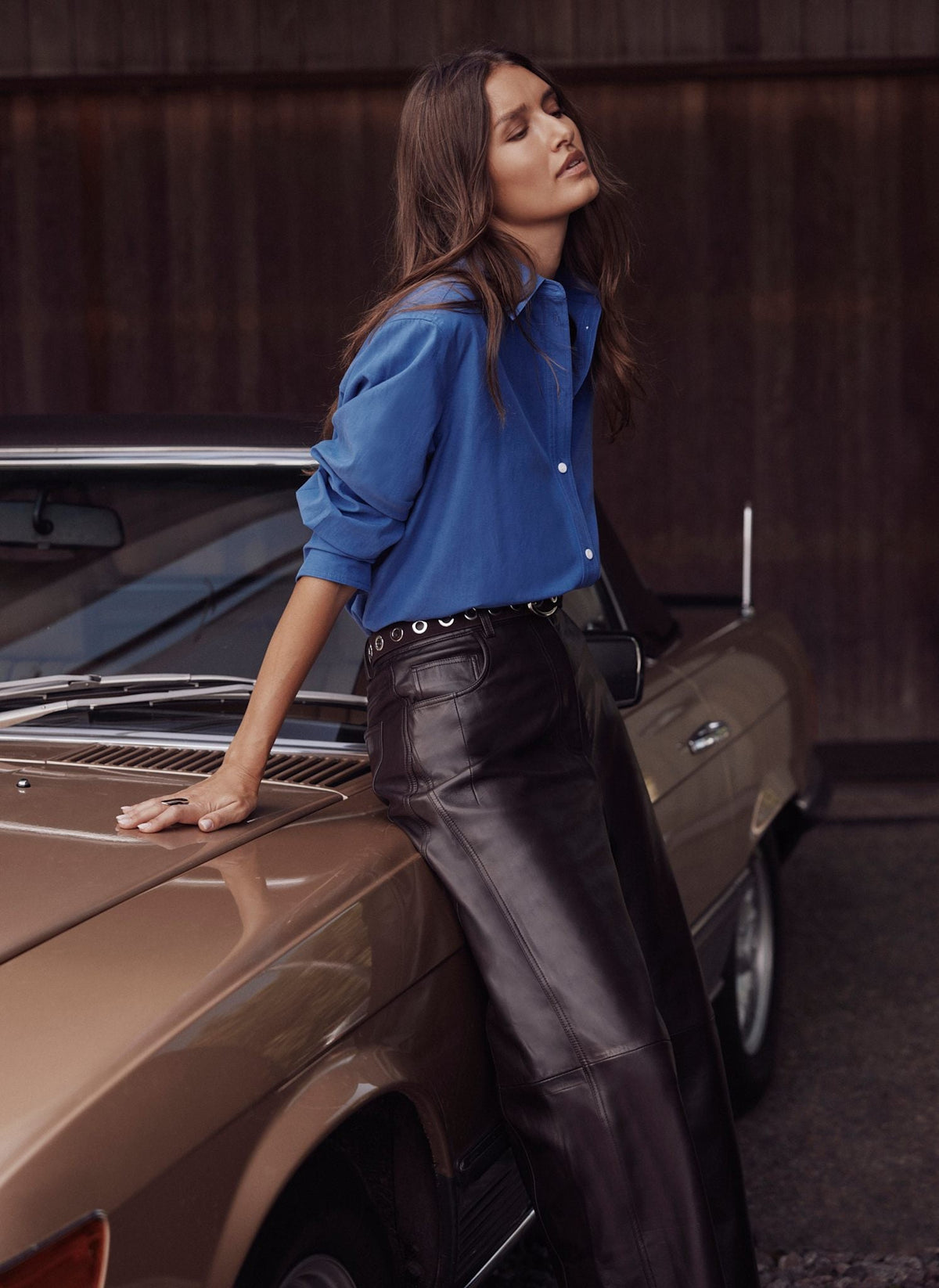 Blue Tailored Shirt in Cotton Blend