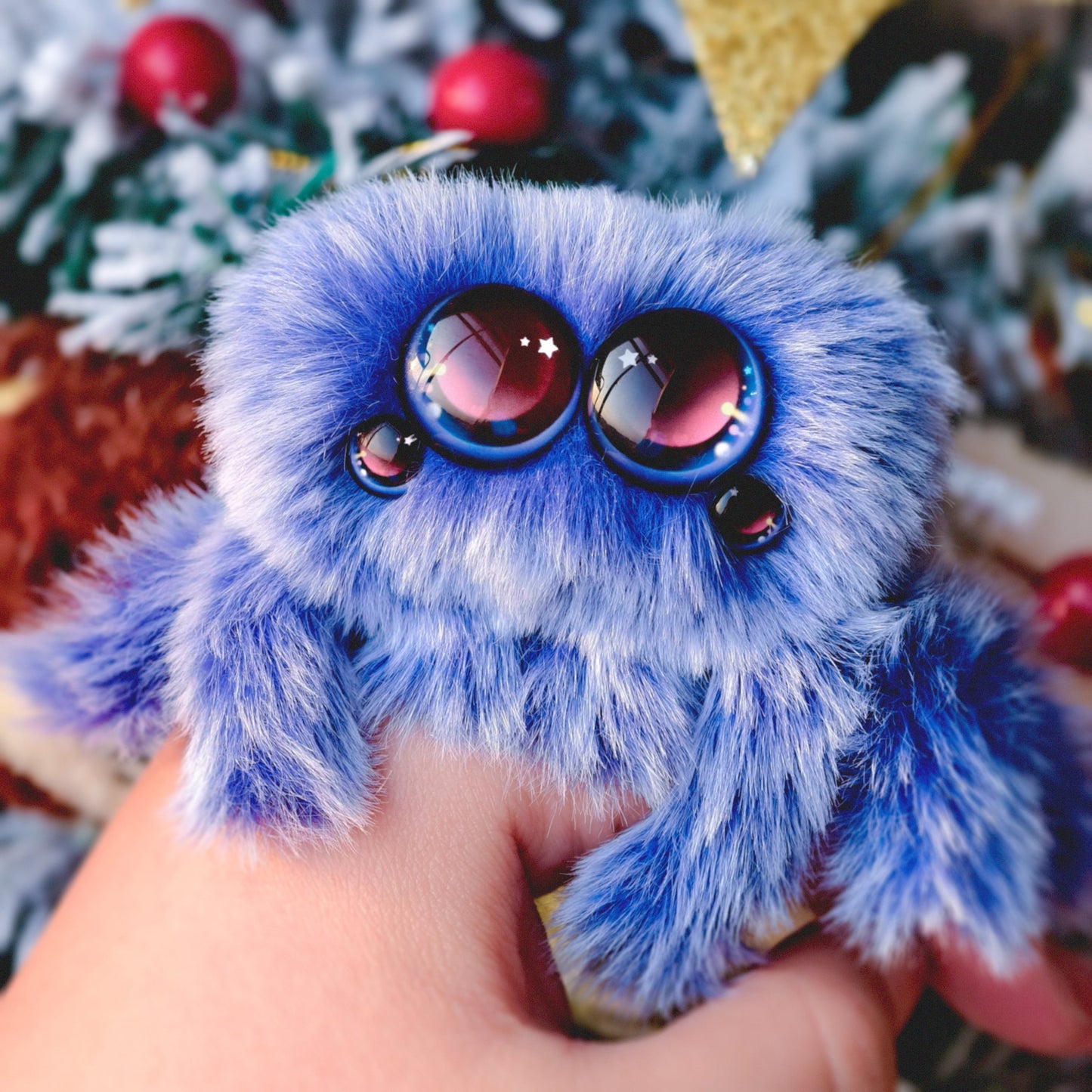 Snowball - Sapphire Blue Spider Plush Toy