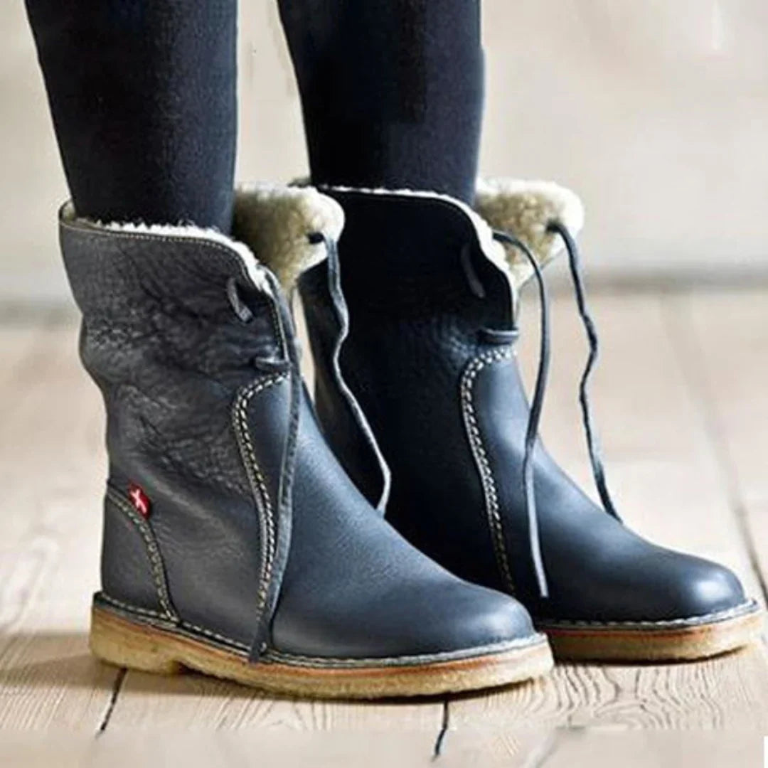 Boots For Women | Warm Waterproof Winter Foldable Collar