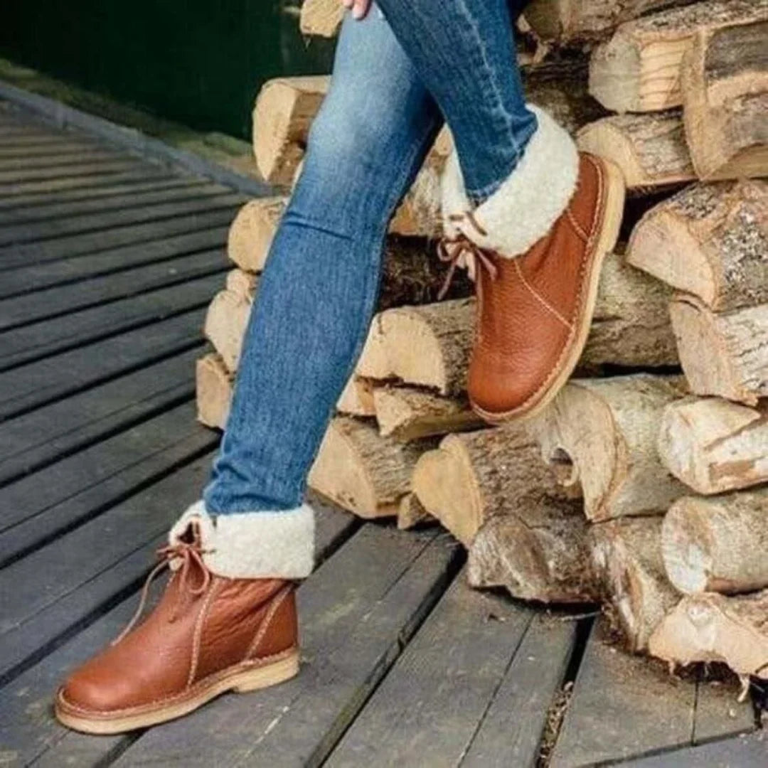 Boots For Women | Warm Waterproof Winter Foldable Collar