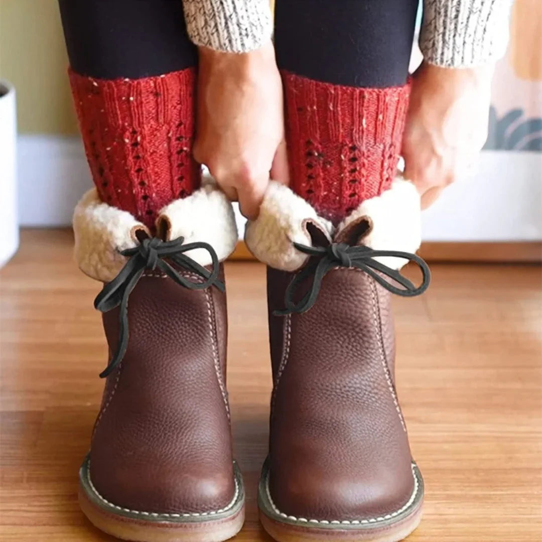 Boots For Women | Warm Waterproof Winter Foldable Collar