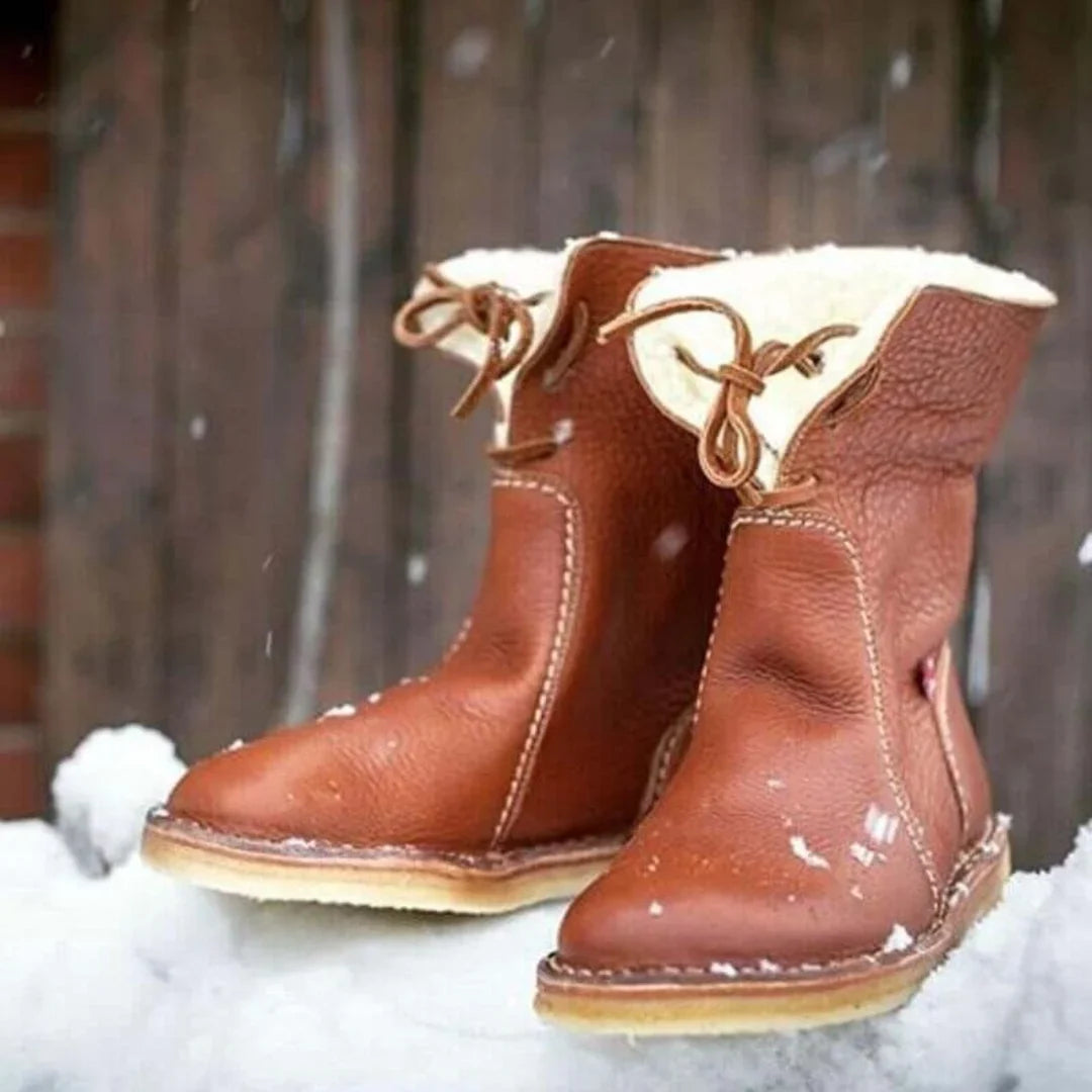 Boots For Women | Warm Waterproof Winter Foldable Collar