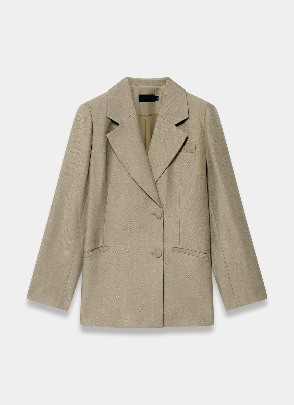 Neutral Tailored Blazer with Shine