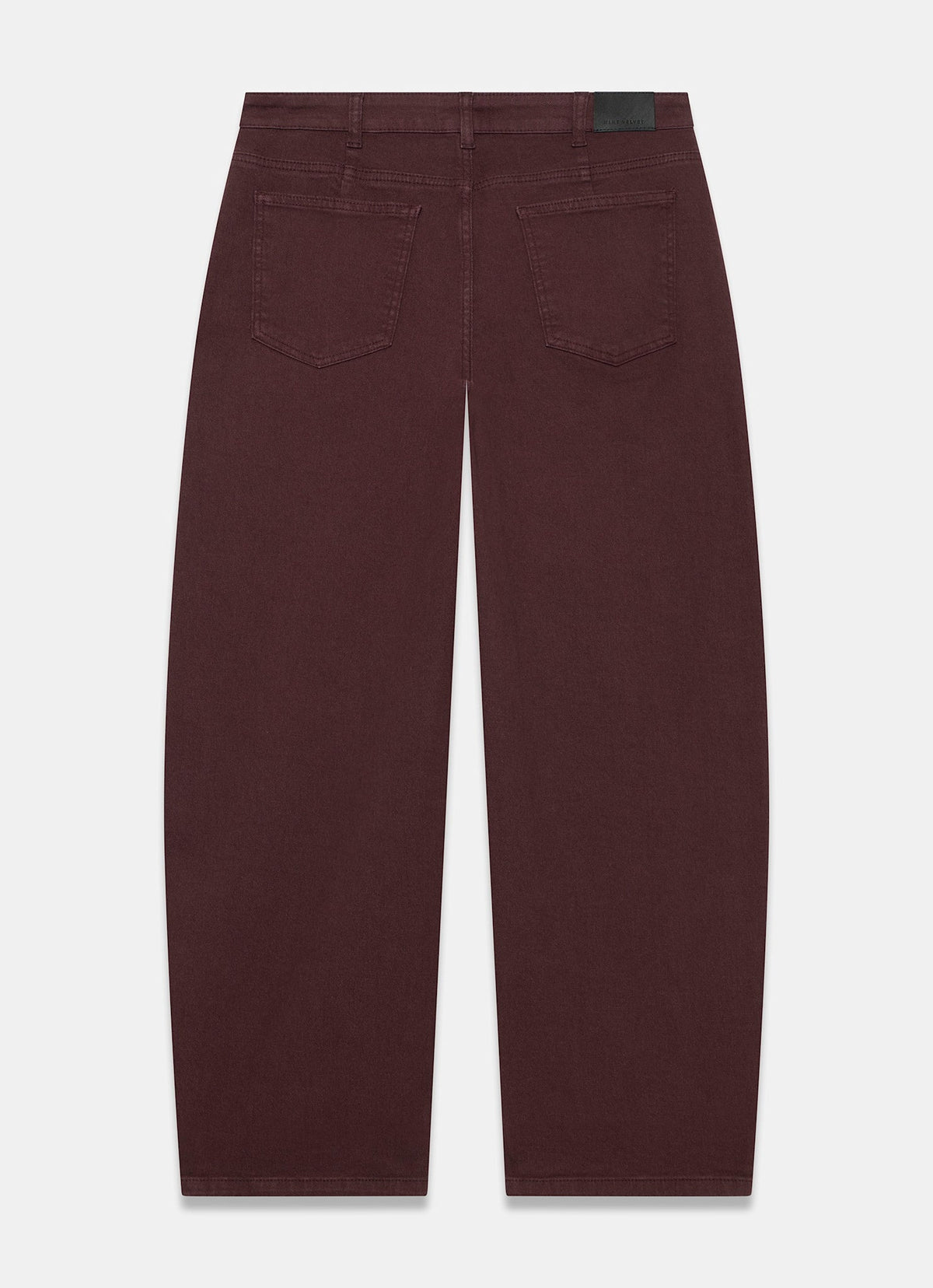 Burgundy Ultimate Barrel Leg Jeans with Relaxed Fit