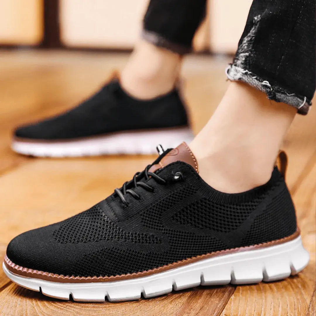 Optew Men’s Ultra-Cushioned Breathable Knit Sneakers