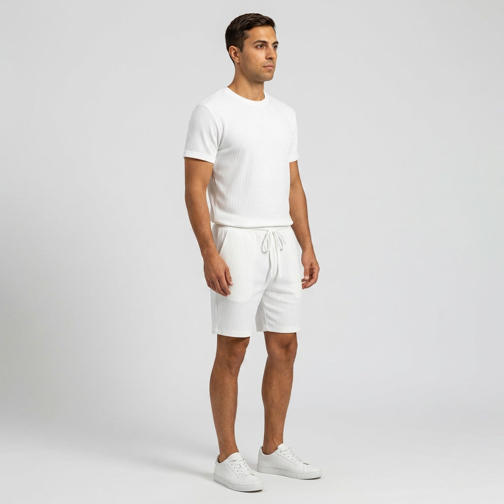 Optew Men’s Ribbed Knit Lounge Set
