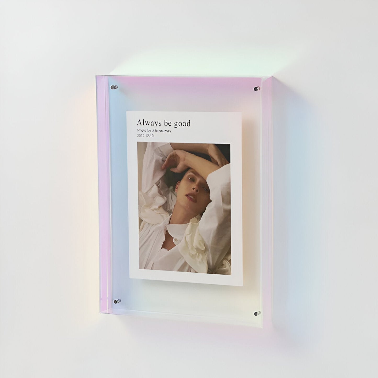 Vibrant Glass Picture Frame – Modern Display Holder | Premium Quality