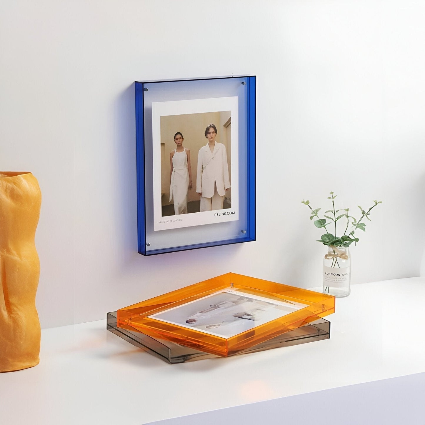 Vibrant Glass Picture Frame – Modern Display Holder | Premium Quality
