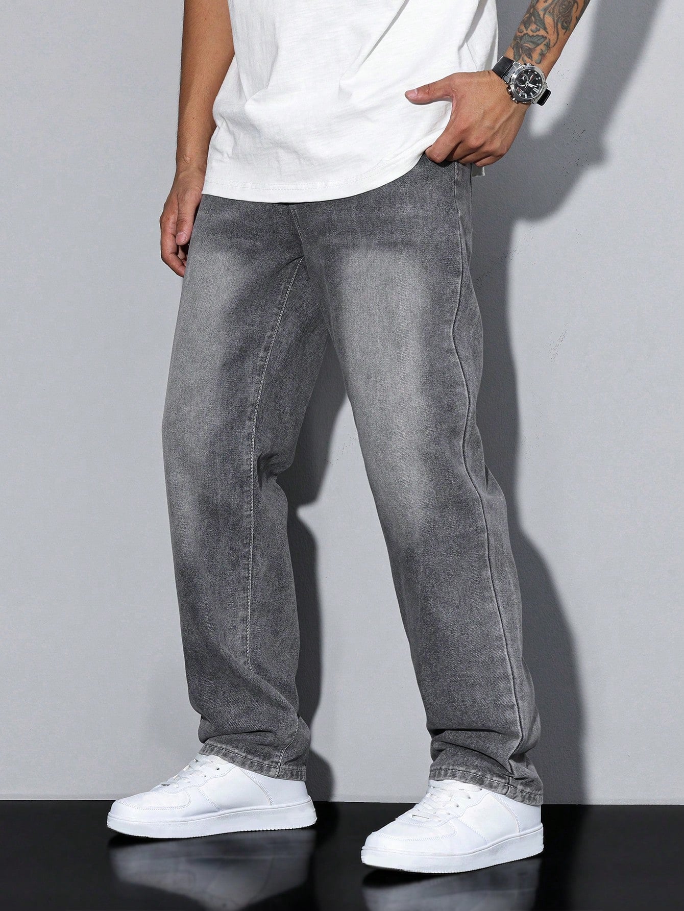 Optew Men’s Baggy Denim Jeans