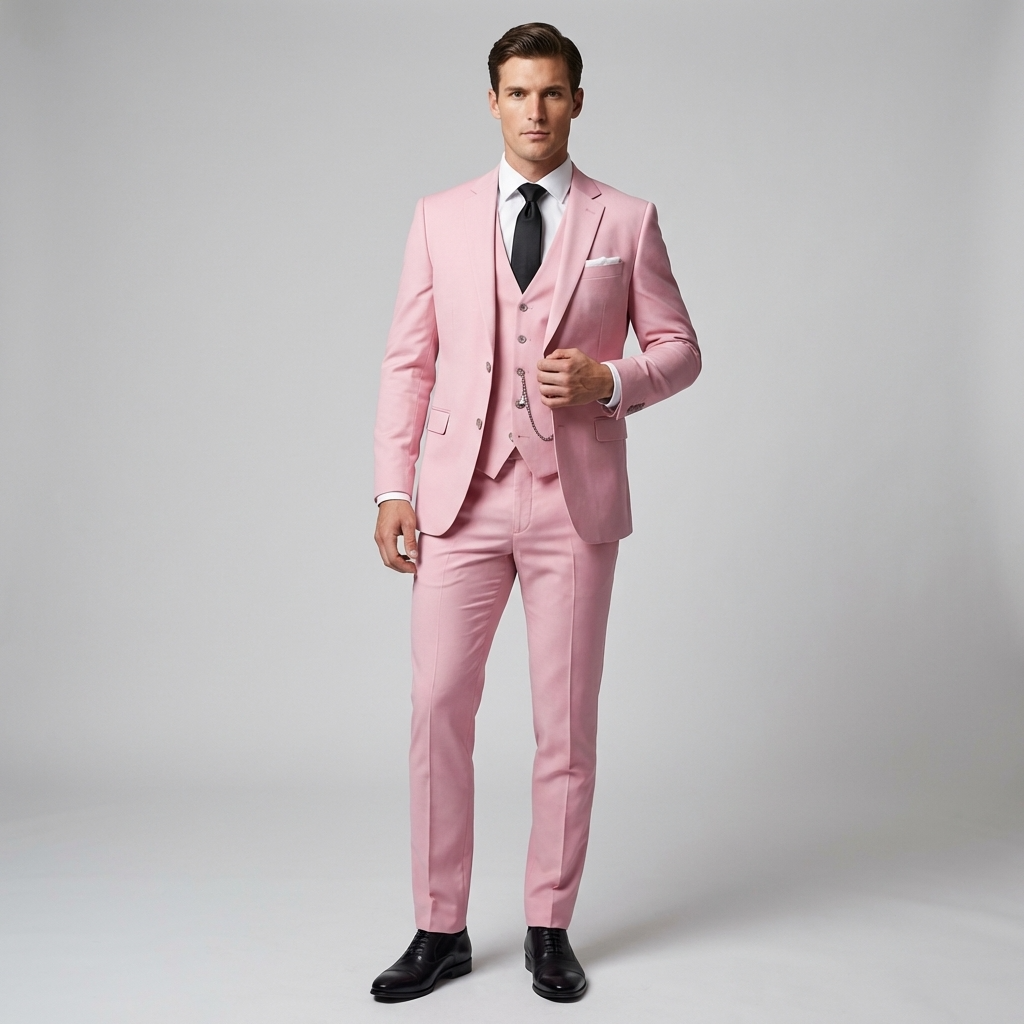Optew Three-Piece Black Suit for Men for Weddings and Groomsmen