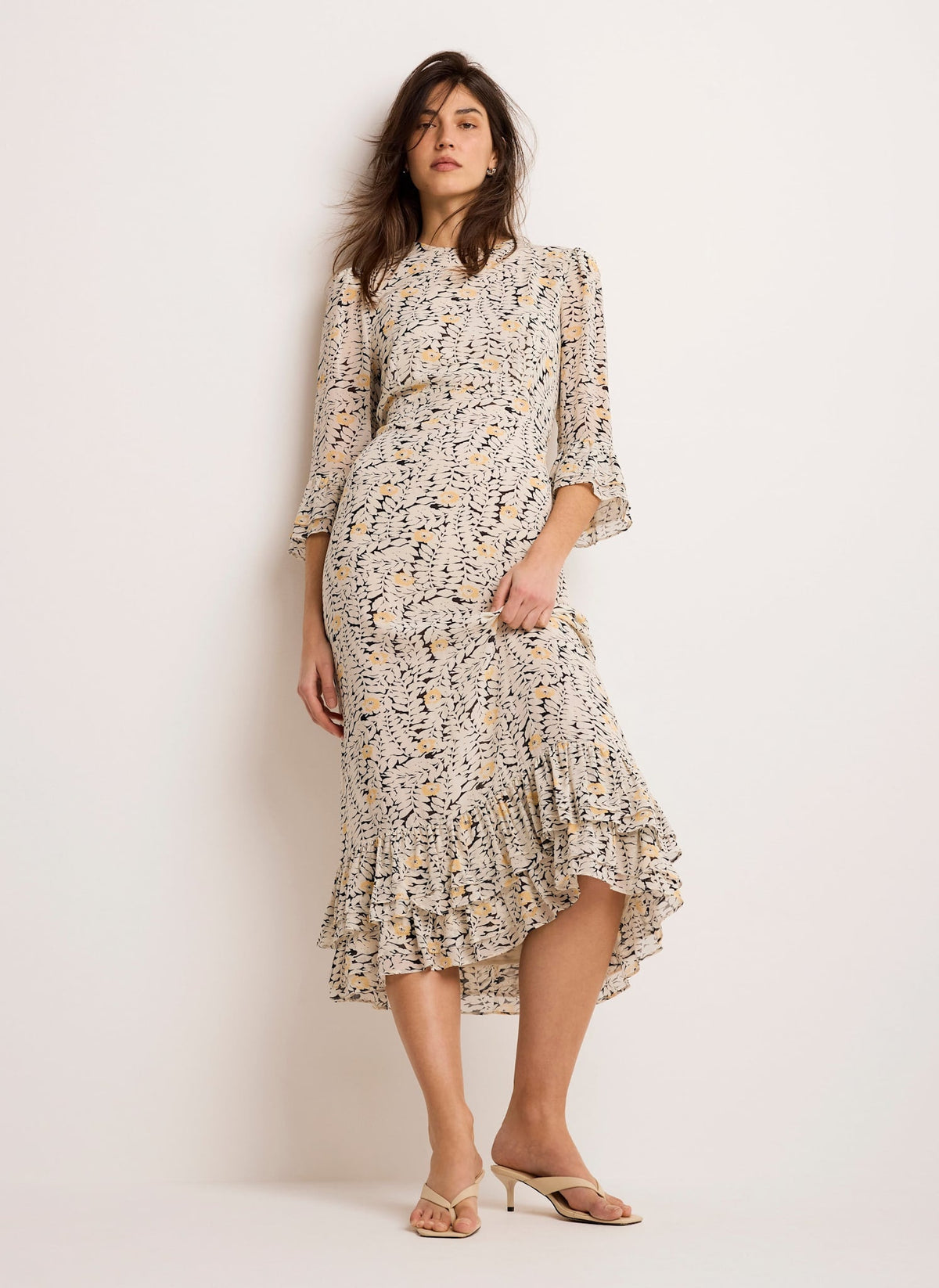 Midi Dress in Floral Print