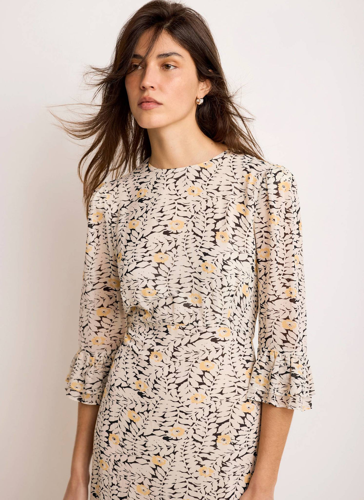 Midi Dress in Floral Print