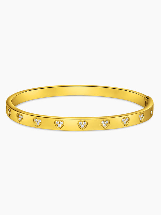 Eternity Love Heart Bangle