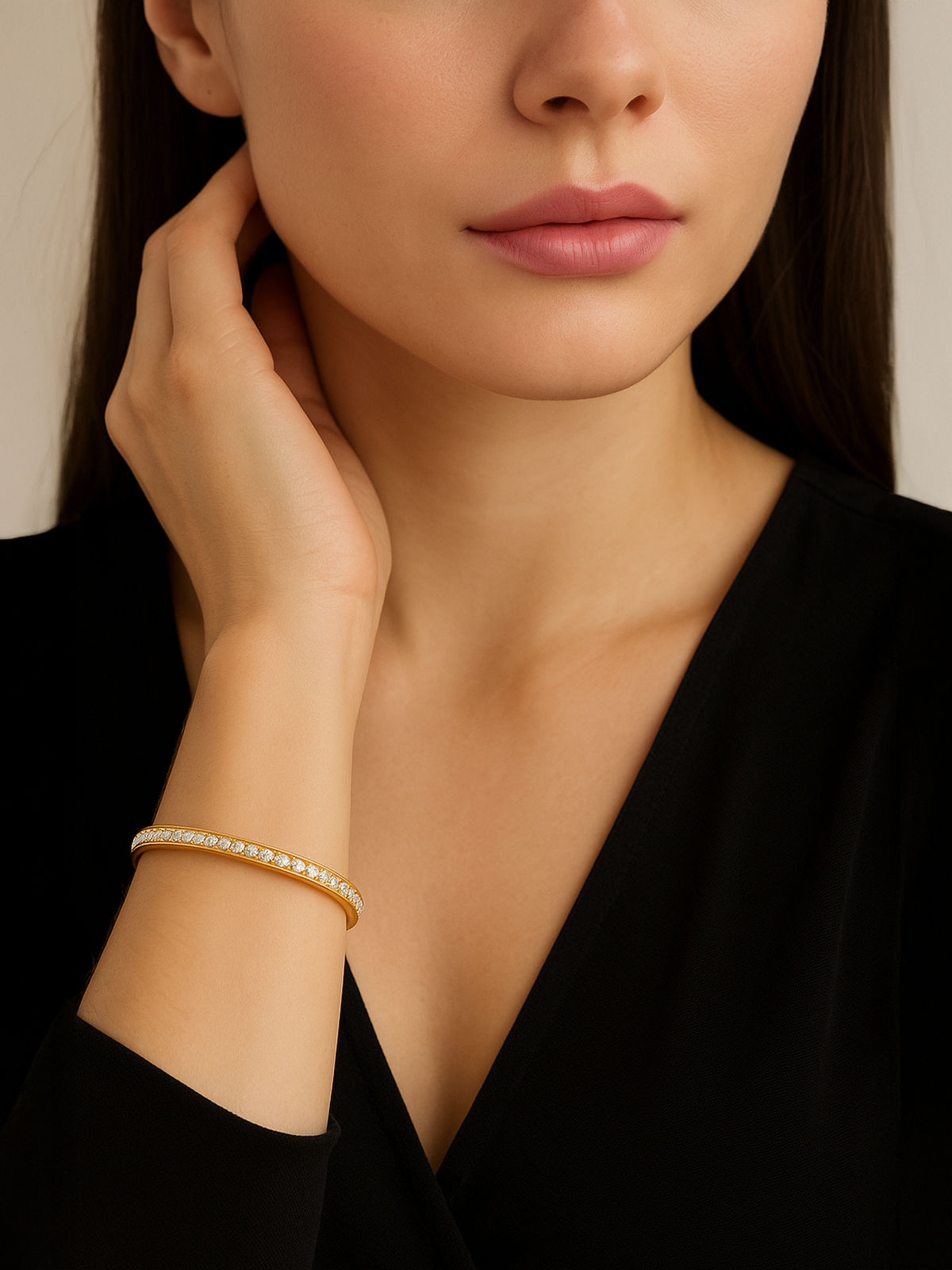 18K Gold Plated Bangle Bracelet