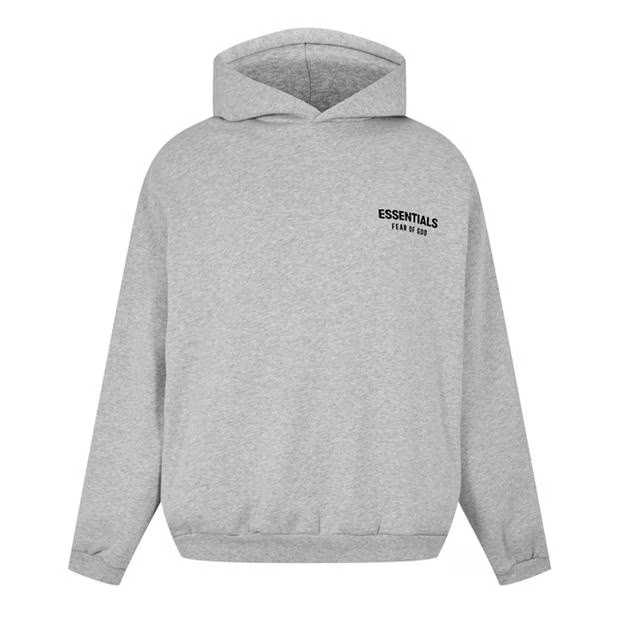 Fear of God Essentials Logo Over the Head Hoodie SS25 - Light Heather