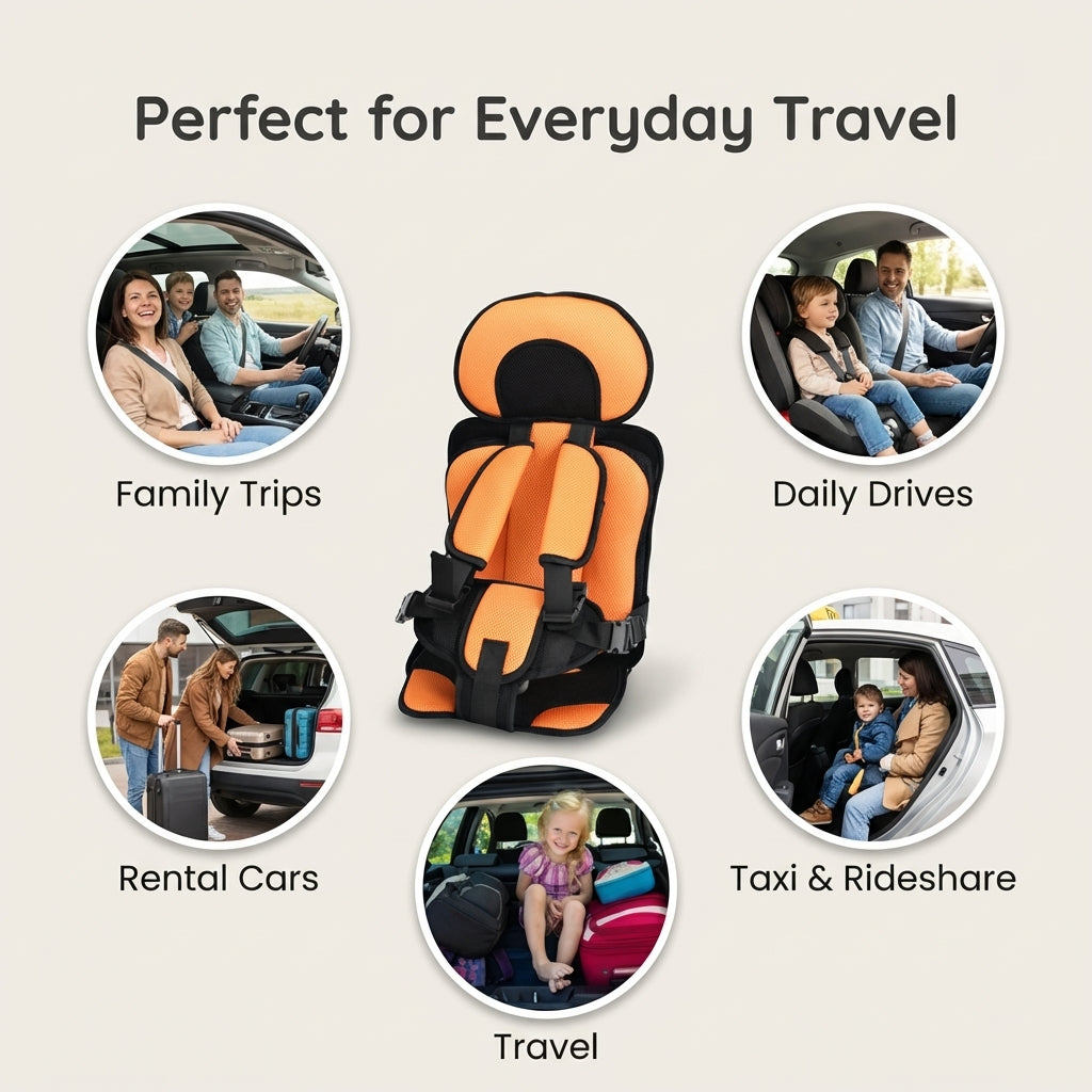 Portable Folding Baby Car Booster Seat | Premium Quality