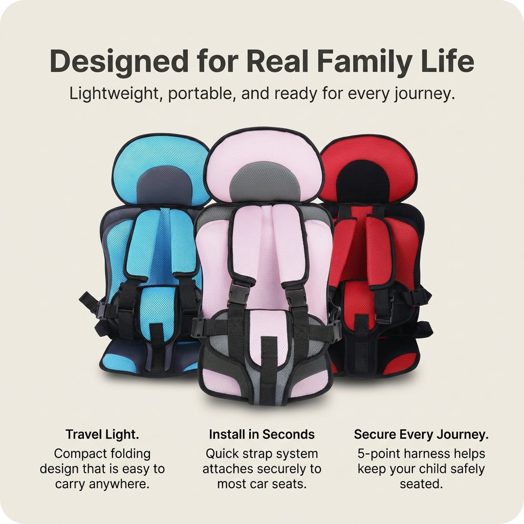 Portable Folding Baby Car Booster Seat | Premium Quality