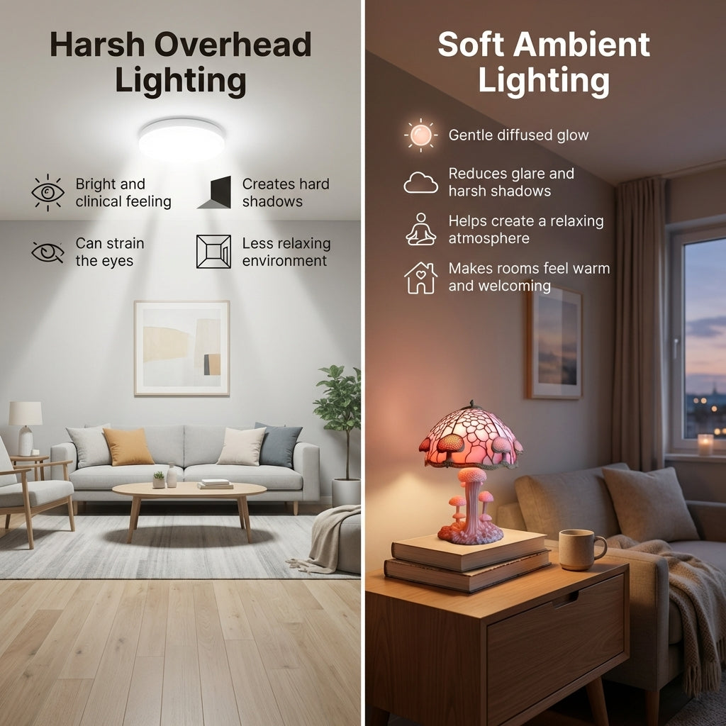 Stylish Glass Desk Table Lamp – Colourful Home Lighting | Premium Quality