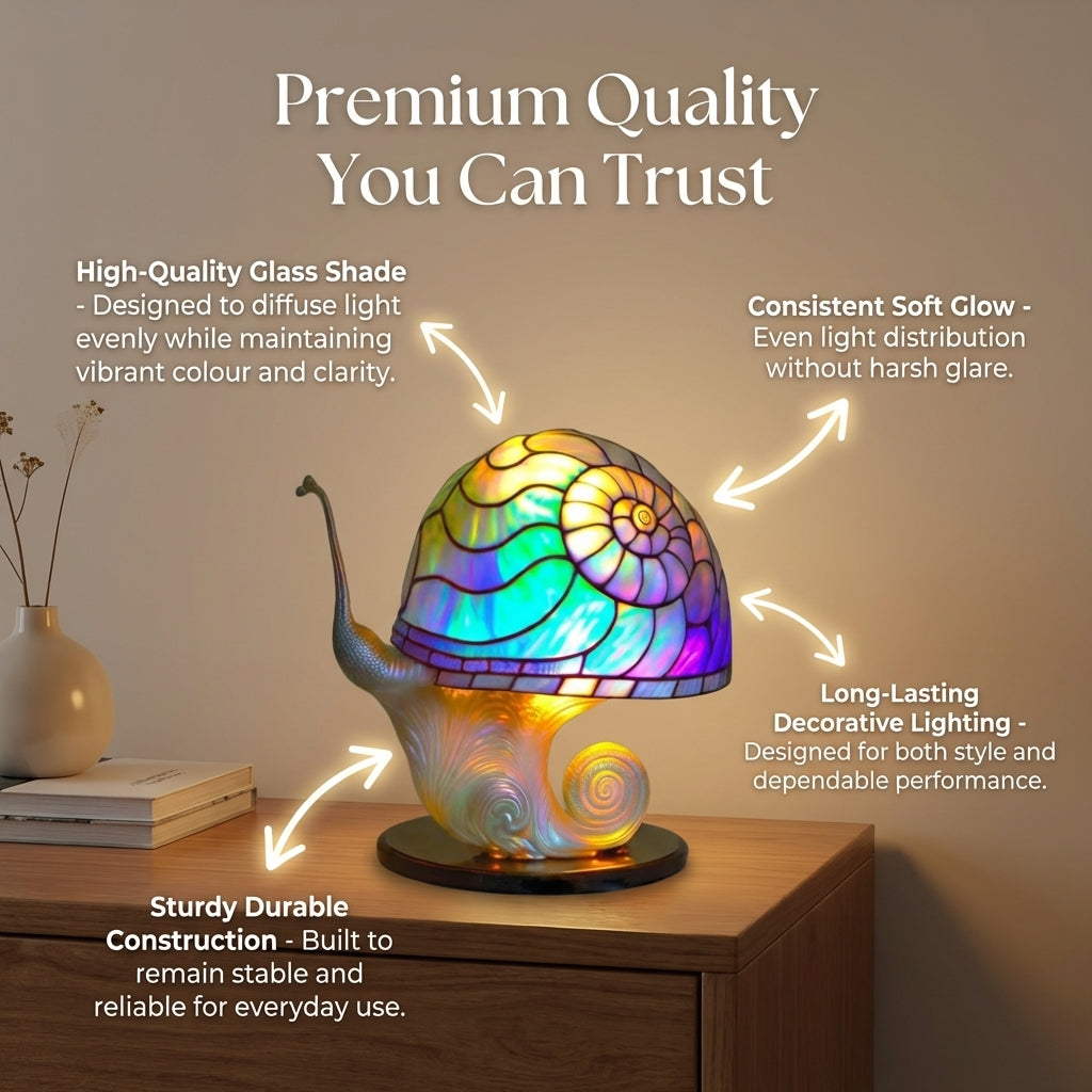 Stylish Glass Desk Table Lamp – Colourful Home Lighting | Premium Quality