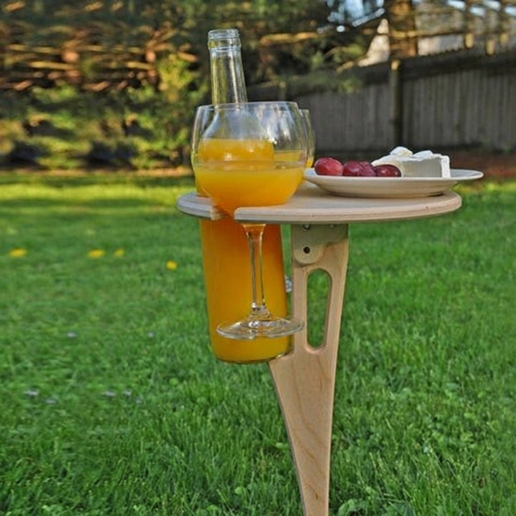 Collapsible Outdoor Drink Table Compact Picnic Holder | Premium Quality