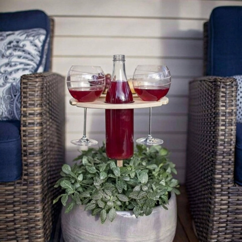 Collapsible Outdoor Drink Table Compact Picnic Holder | Premium Quality