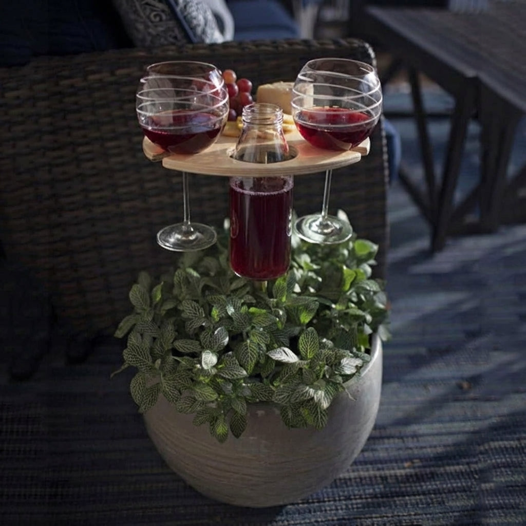 Collapsible Outdoor Drink Table Compact Picnic Holder | Premium Quality