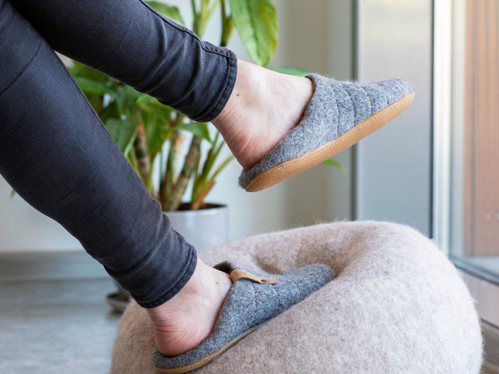 Men's COCOON Collapsible Back Slippers with Rubber Soles