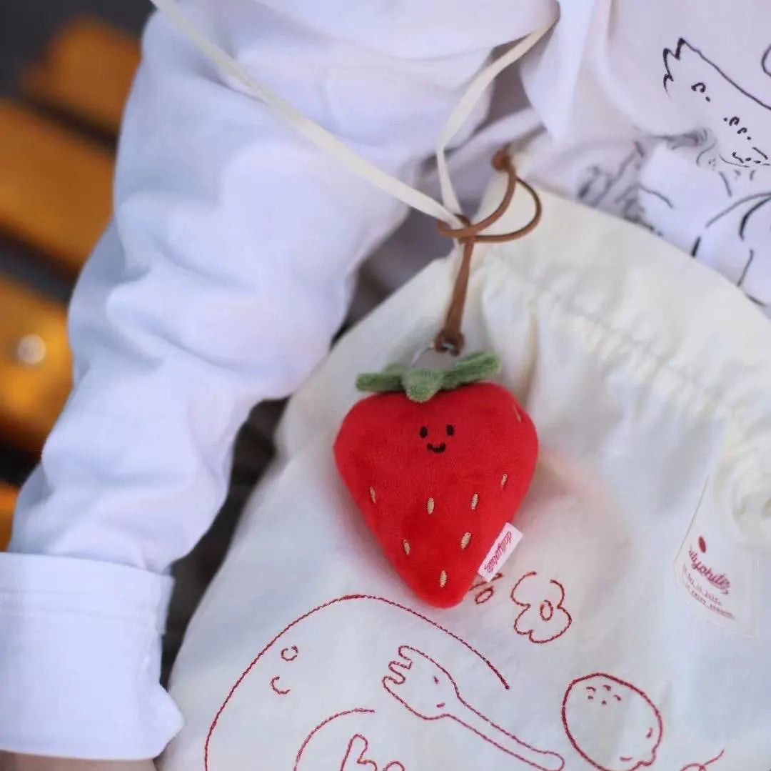 Daily White - Strawberry Bag Charm