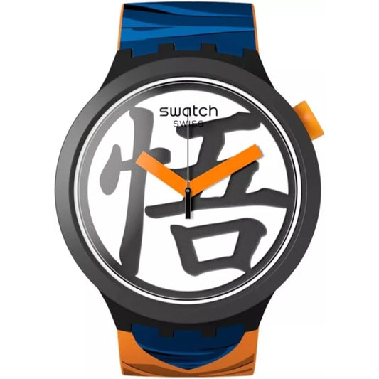 Swatch Dragon Ball X Goku White Dial Wristwatch SB01Z101