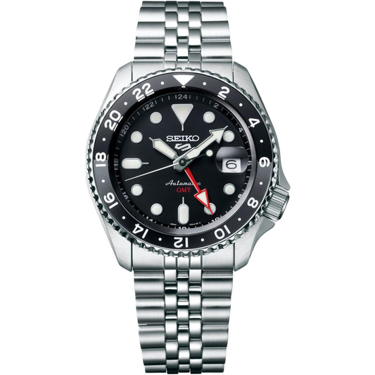 Seiko 5 Sports 'Black Grape' GMT SKX Re-Interpretation Black Dial Men's Wristwatch SSK001K1
