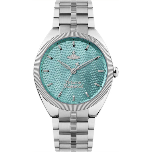 Vivienne Westwood The Mews Turquoise Dial Stainless Steel Bracelet Wristwatch VV281TQSL