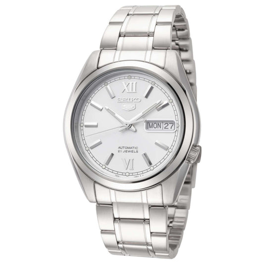 Seiko 5 Automatic Silver Dial Stainless Steel Strap Men's Wristwatch SNKL51K1