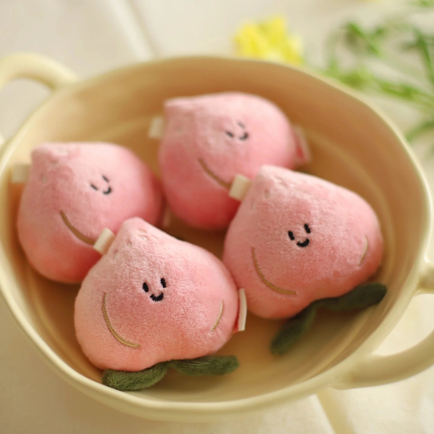 Daily White - Peach Bag Charm